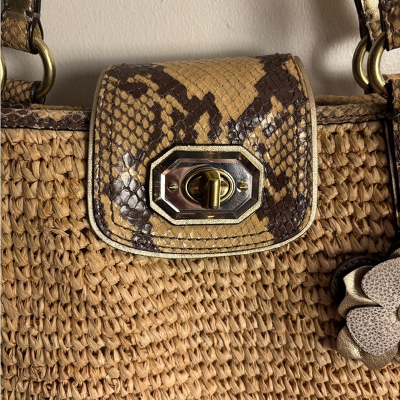Coach Raffia Leather Trim Totes, Shoulder Bag - Picture 3 of 10